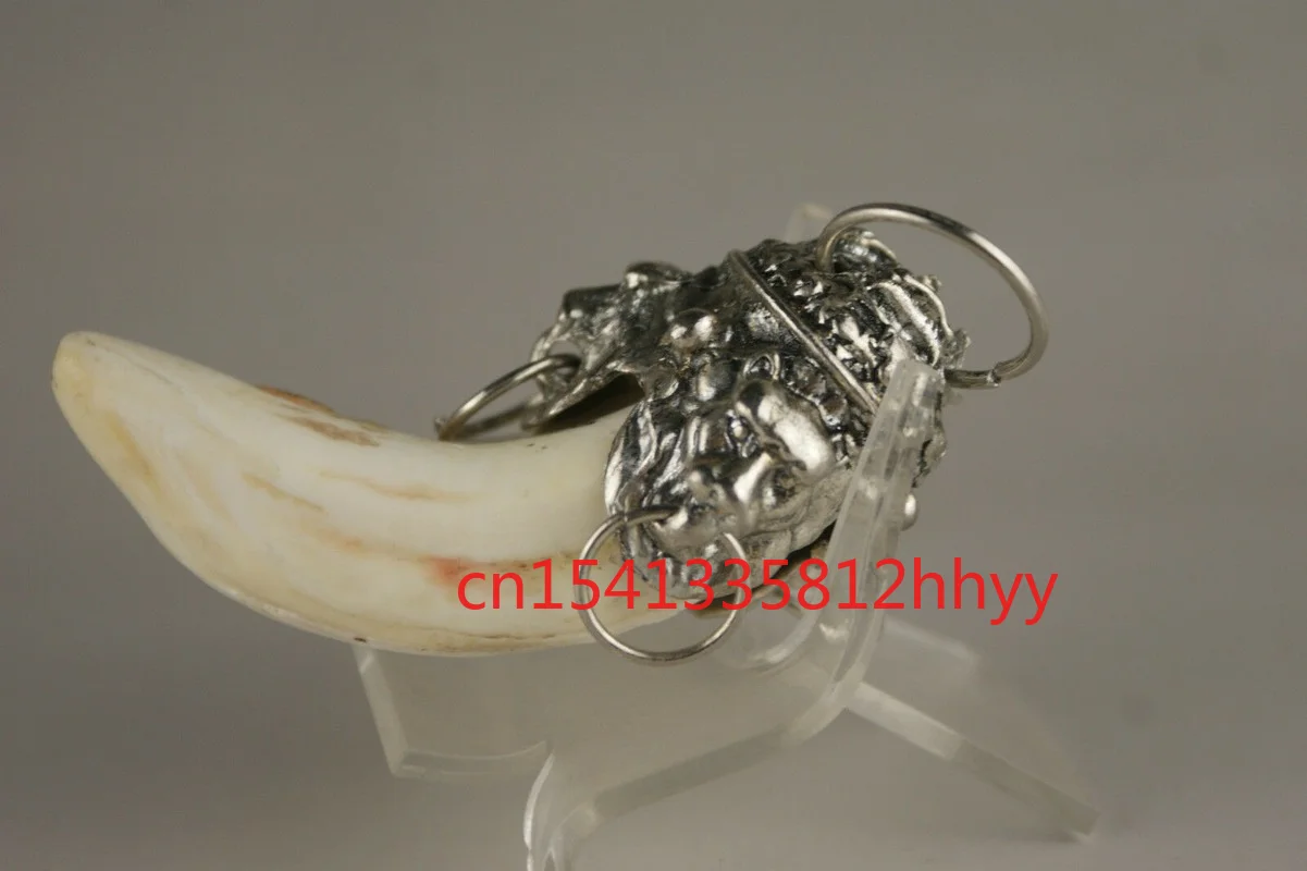 Hot Wild Tiger Tiger Tooth Silver Charms Pendant Female Male Fashion Accessories