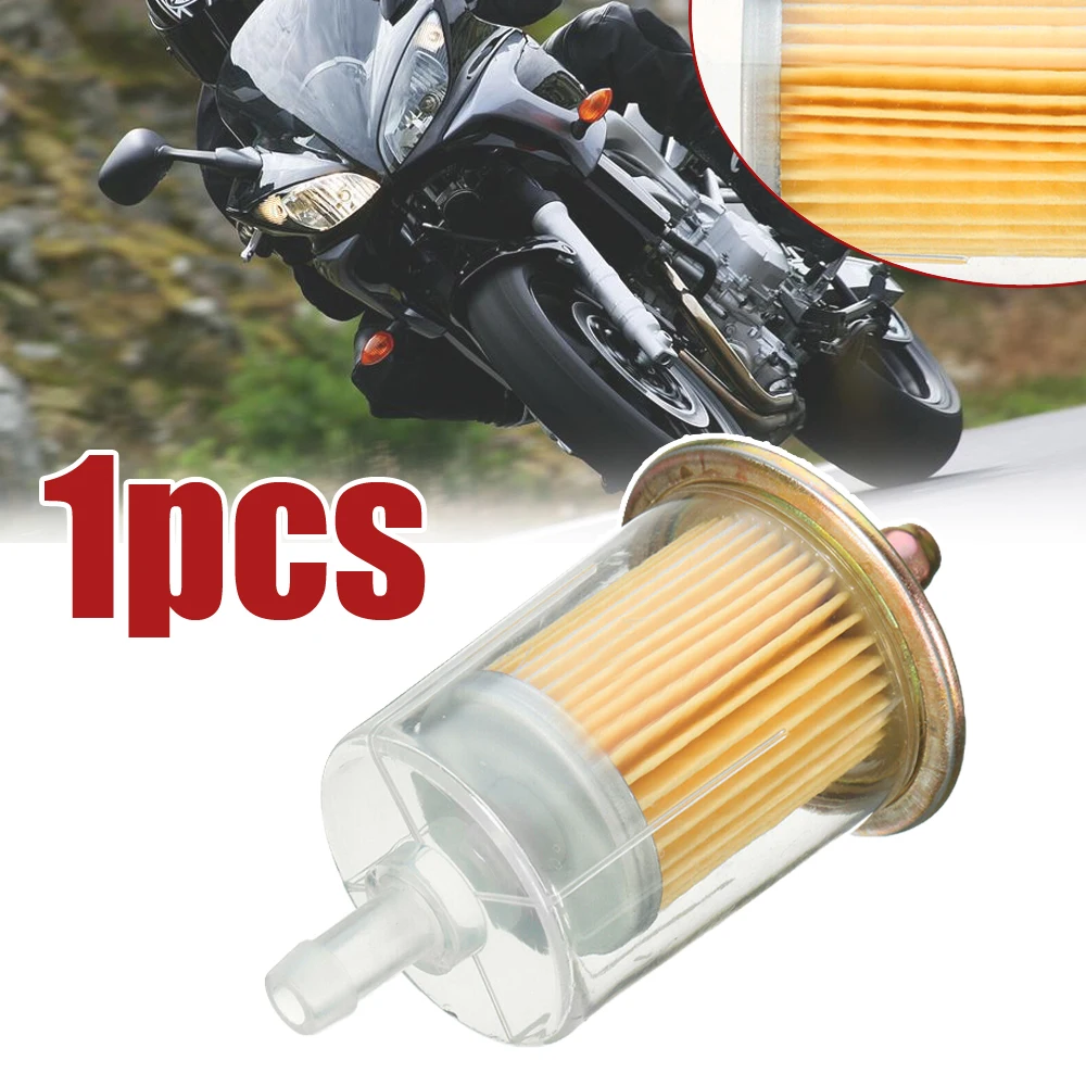 

1Pcs Inline Gas Petrol Fuel Filter 8mm 3/8" Pipe Line Autobike Dirt Quad Bike Tractor Truck Motorcycle Universal