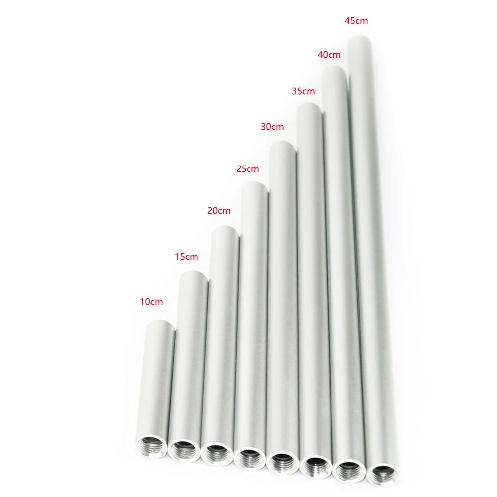 10 15 20 25 30 35 40 45cm Rod Diameter Dia OD 15mm Aluminium Rail Tube fr Tripod DSLR Rig 4K 8K Film Camera Support System LWS