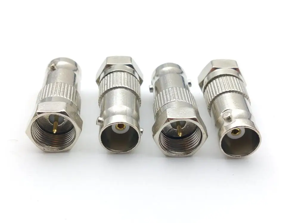 100pcs F type Male to BNC Female RF Coax Adapter CCTV RG6 RG59 connector