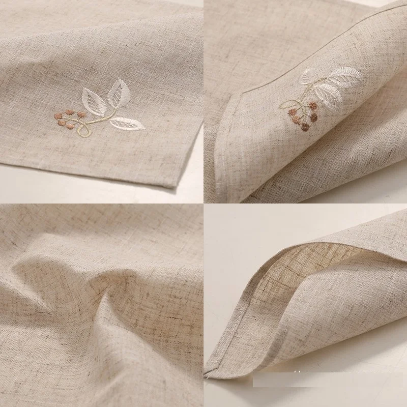 6pcs/lot Embroidered linen napkins, placemats, table mats, napkins west, tea napkin 40 * 40CM