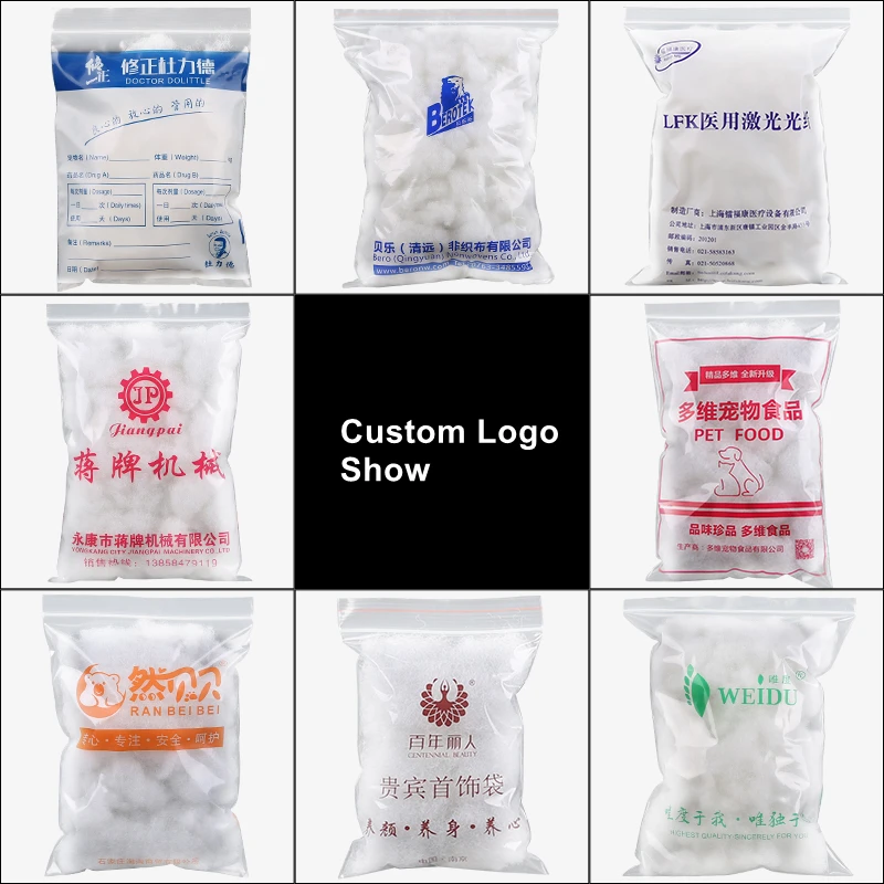 StoBag Transparent Ziplock Bag Thick Sealed Plastic Food Packaging Waterproof Small Large Clear Nuts Snack Storage Reusable Logo