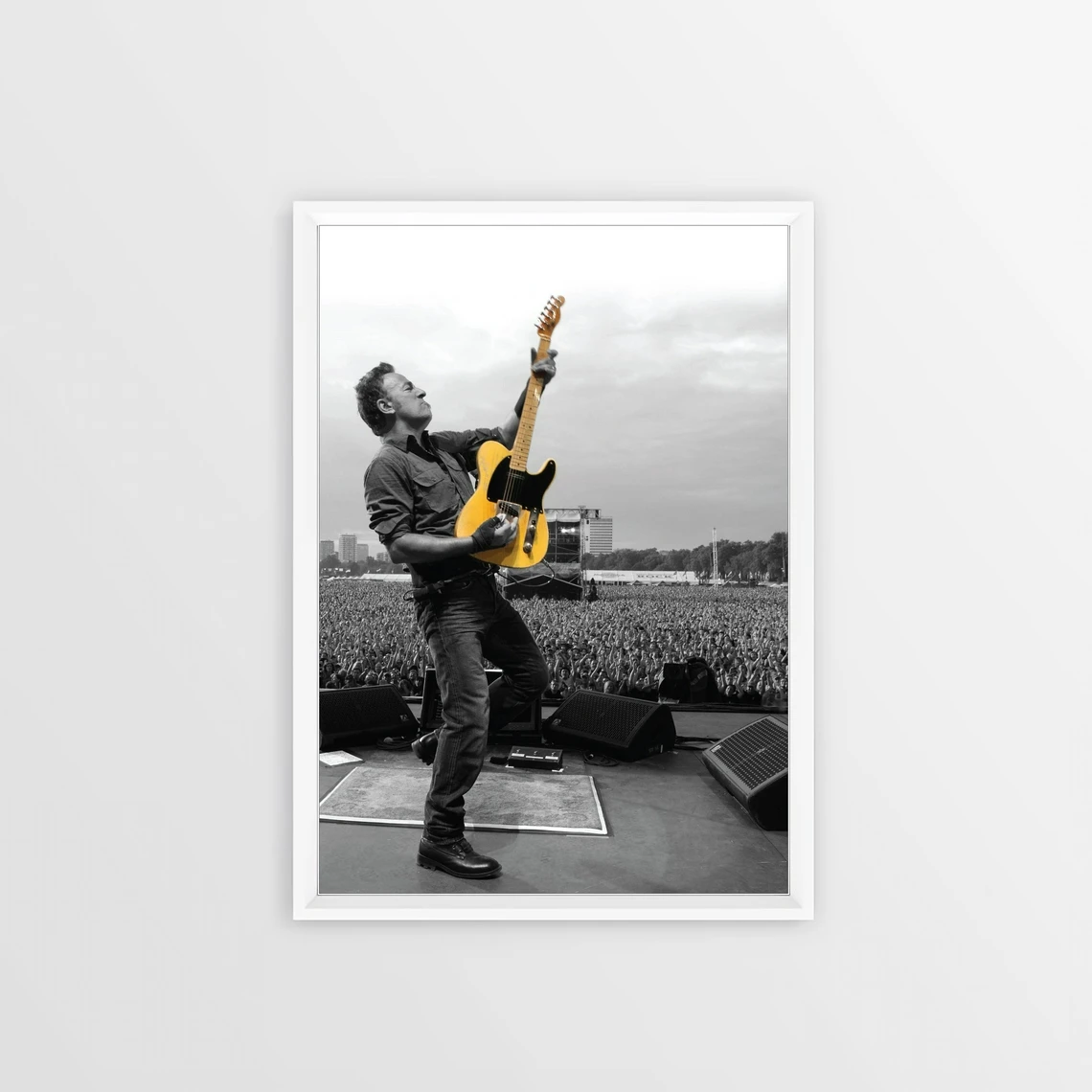 Bruce Springsteen Black and White Poster Canvas Print Wall Painting Home Decoration ( No Frame )