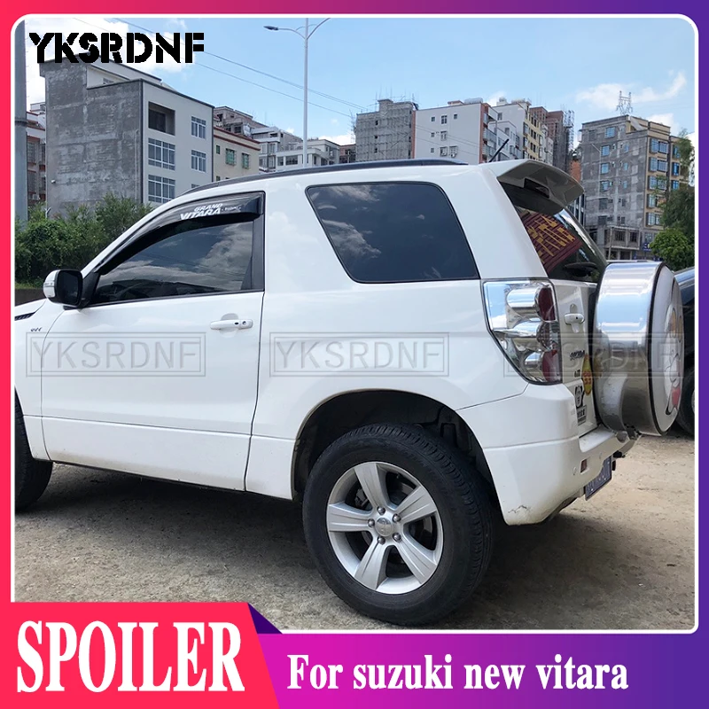 Voor Suzuki Grand Vitara 3 Deur Spoiler 2009-2013 Hoge Kwaliteit Abs Materiaal Auto Achter Dak Wing Primer Kleur rear Lip Spoiler