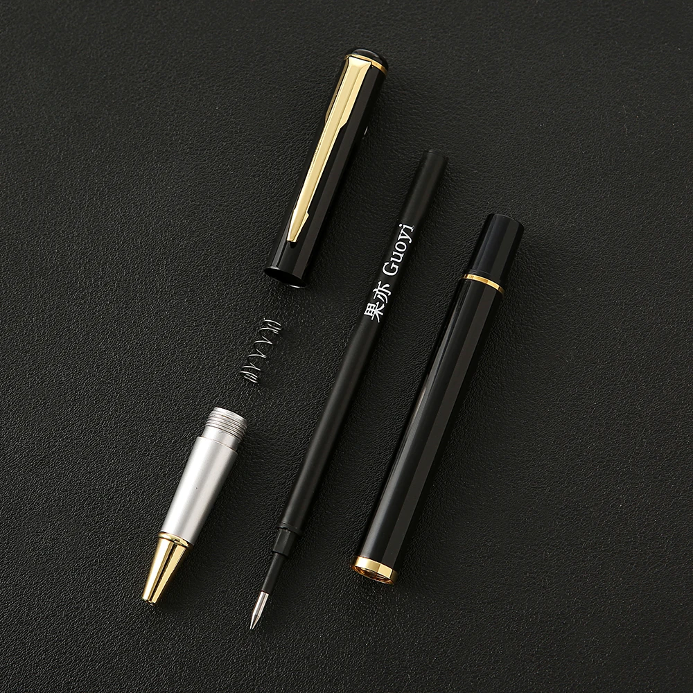 Guoyi A111 Luxe Staal Shell Gel Pen Metalen High-End Business Kantoor Geschenken En Corporate Logo Maatwerk Handtekening Pen