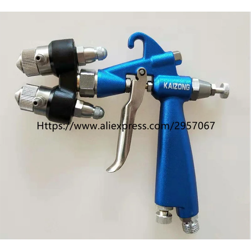 Double Nozzle Nanometer Spray Gun HVLP Sprayer Paint Spray Tool Air Compressor Two-Component Nozzle