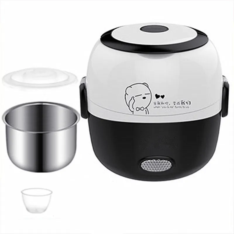 110V 220V MINI Rice Cooker Thermal Heating Electric Lunch Box Portable Food Steamer Cooking Container Meal Lunch Box Easy Usage