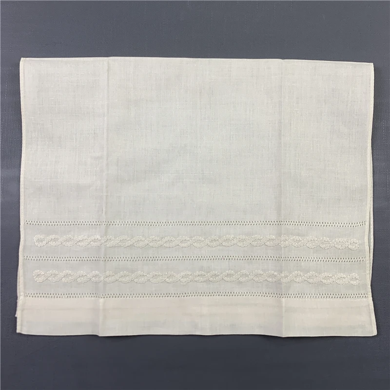 Handkerchiefs Towel Ecru Linen Tea Towel Cleaning Cloth Guest Hand Dish Kitchen Bathroom Towels