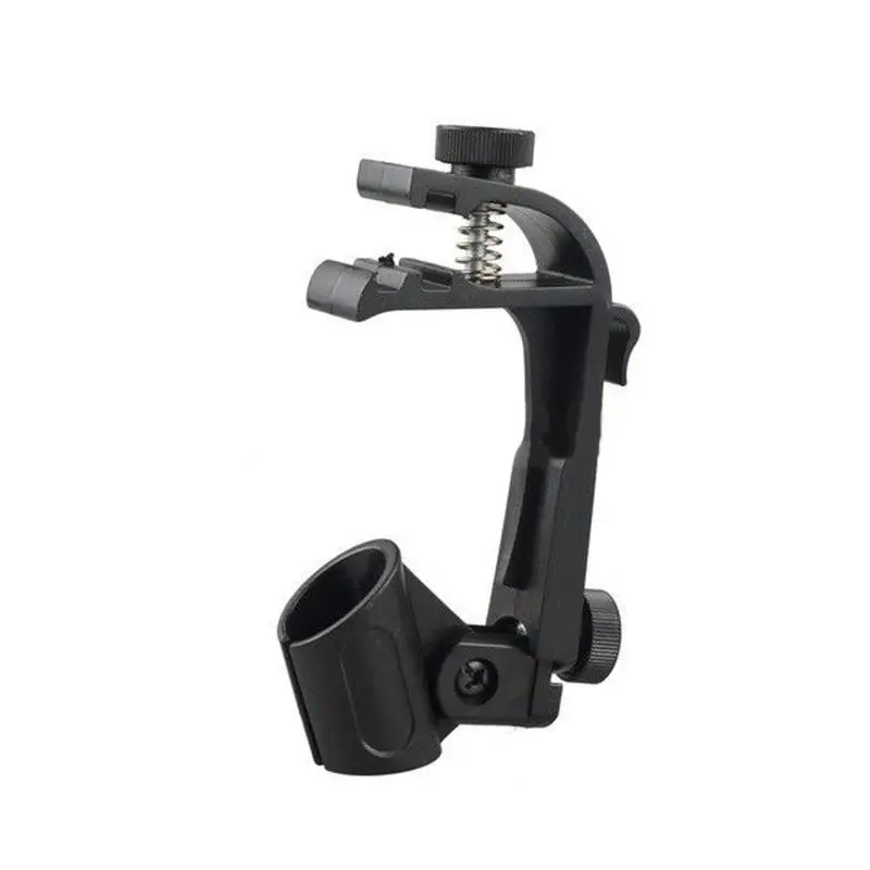 2pcs Adjustable Clip On Drum Rim Shock Mount Microphone Mic Clamp Holder Adjustable Clip On Drum Mount Microphone Holder