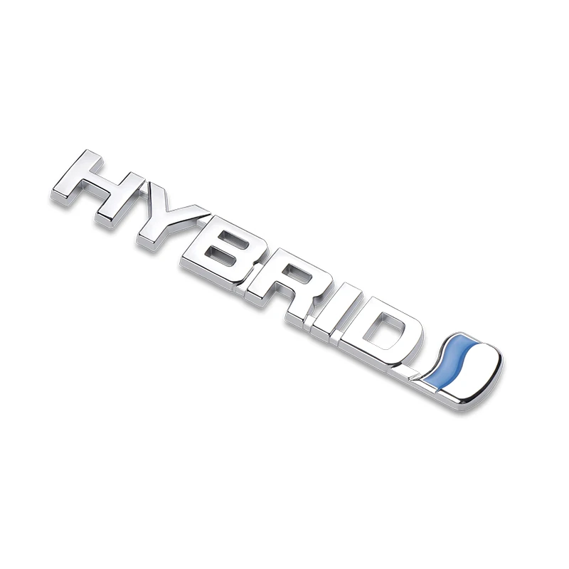 For Toyota Prius Camry Crown Auris Rav4s TRD Car 3D Metal HYBRID Emblem Stickers Auto Body Trunk Styling Decor Decal Accessories