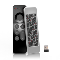 for Mac OS W3 2.4G Wireless Voice Air Mouse Remote Control Mini Keyboard for Android TV BOX for Windows Linux Gyroscope Remote