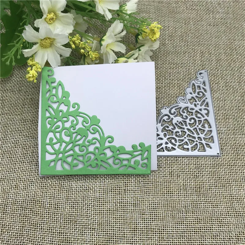 Small flower lace Card Metal Cutting die keychain shaker Heart Paper Key Chain Scrapbook Paper Craft Card Punch Art Knife Cutter