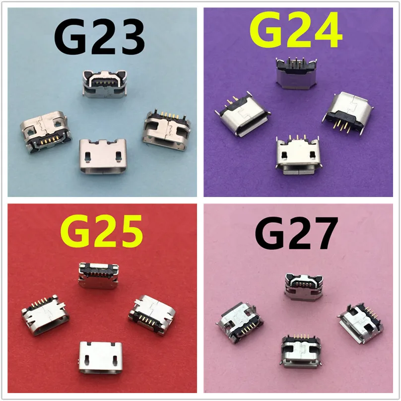 20Models Micro USB 5pin Female Connectors For Mobile Phone Charging SMT Socket Data Jack Connector Port PCB Board Drop Shipping