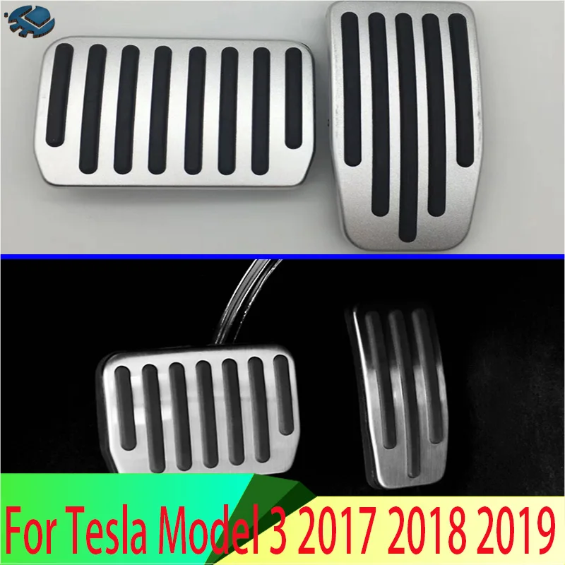 

Для Tesla Model 3 2017-2022 2018 2019 2020 2021, аксессуары для стайлинга автомобилей, педали для отдыха в салоне автомобиля, крышка педали тормоза и топлива