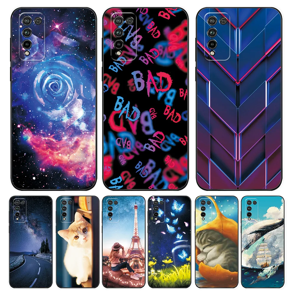 For Huawei Honor 10X Lite Case Silicone Soft Cute Animal Phone Cover for Honor 10X Lite Case Honor10X 10 X Lite Fundas 6.67 inch