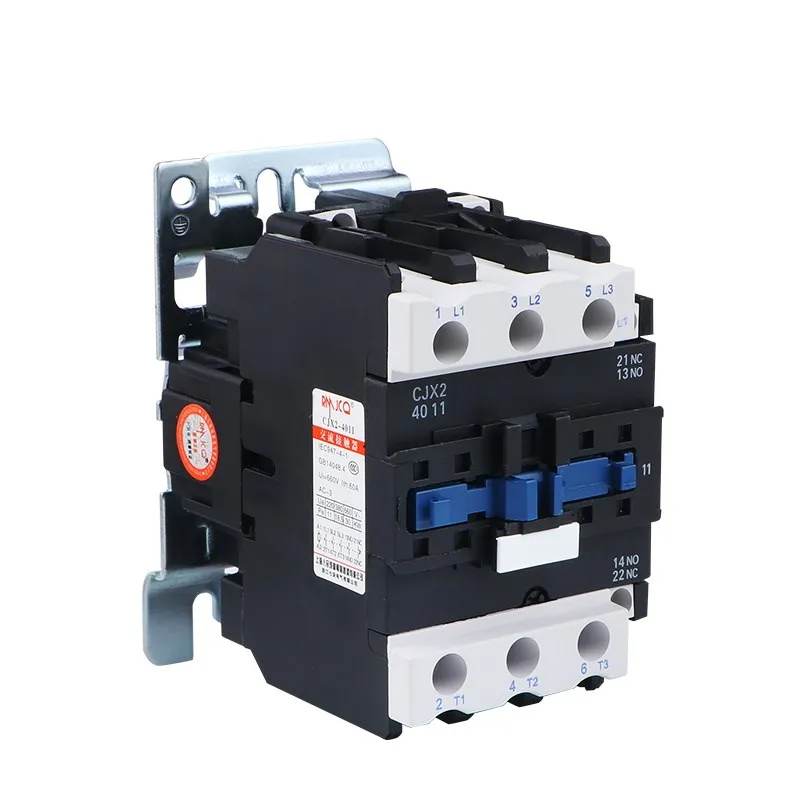 CJX2-4011 Industrial Magnetic Contactor 3 Phase40A 50A 65A Din Rail Telemecanique Contactor AC12V 24V 36V 48V 110V 220V 380V