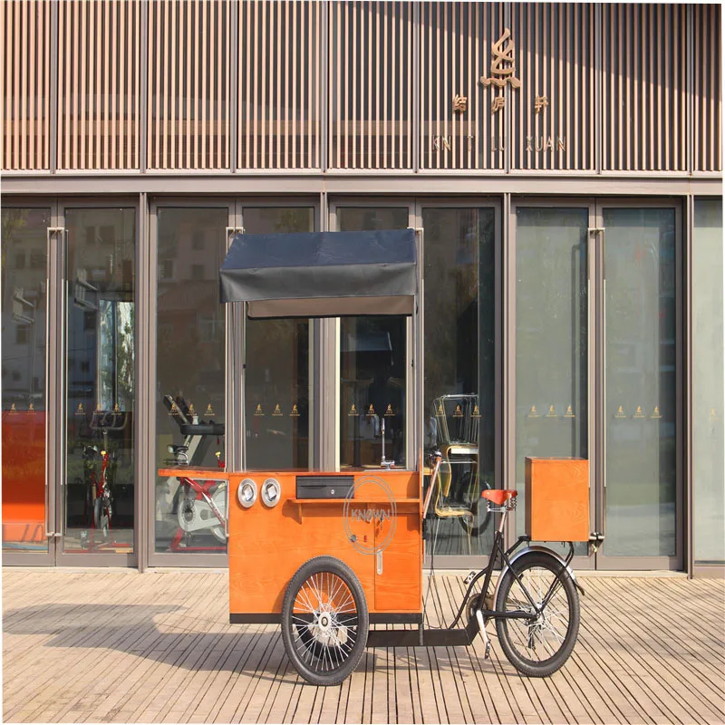 Street Cargo Bike Mobile Vending Car with Sink Coffee Electric Tricycle for Sale Europe