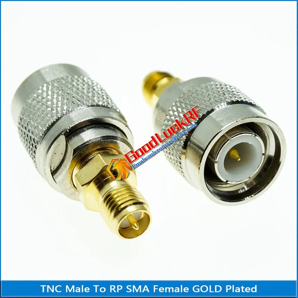 Tnc Naar Rp Sma Connector Socket Tnc Male Naar Rp Sma Vrouwelijke Plug Rp Sma-Tnc Vergulde Rechte coaxiale Rf Adapters