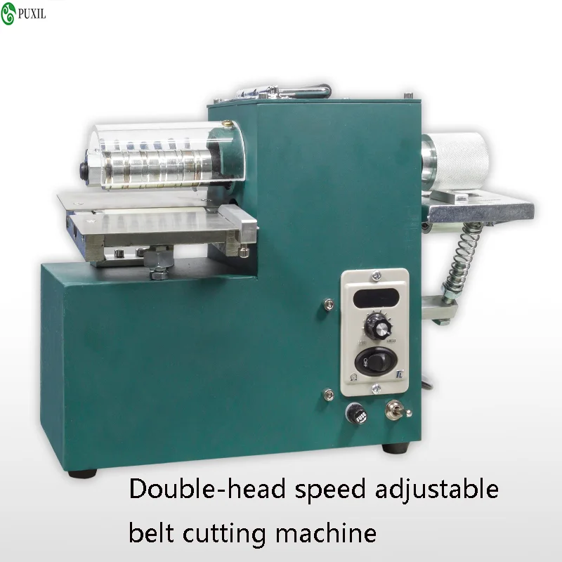 

High Quality Double Head Leather Machine Belt Cutter Strap Cutting Machine With Edge Folding Laminating Machine Slicer