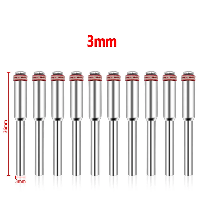 8Pcs Dremel Accessories 3mm Miniature Clamping Connecting Lever Polishing Wheel Mandrel Cutting Wheel Holder for Rotary Tool