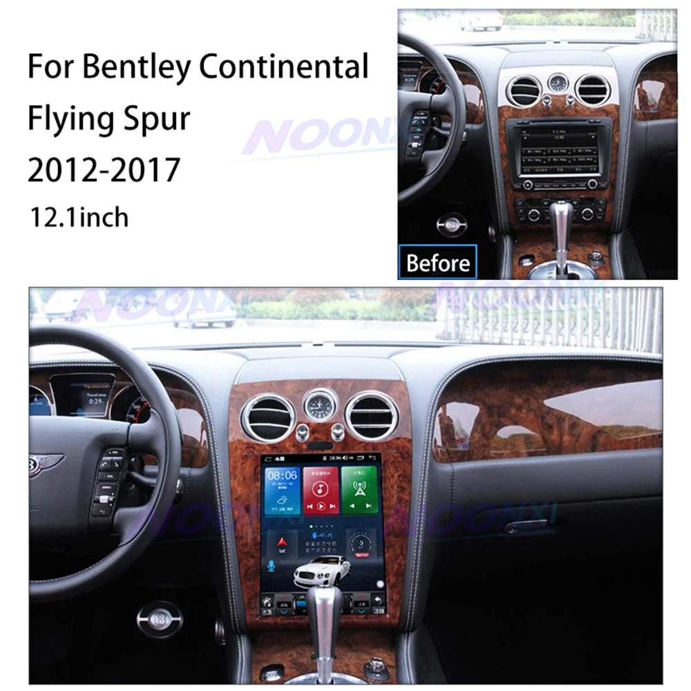 For Bentley Continental Flying Spur 2012-2017 Car Radio Stereo Multimedia Player GPS Navigation DVD Head Unit 256G Android 11.0