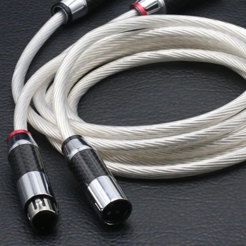 Hi-end HIFI 5N OCC cable 2 XLR 3 pins Female XLR to Male XLR Balanced Audio Cables Wire Line