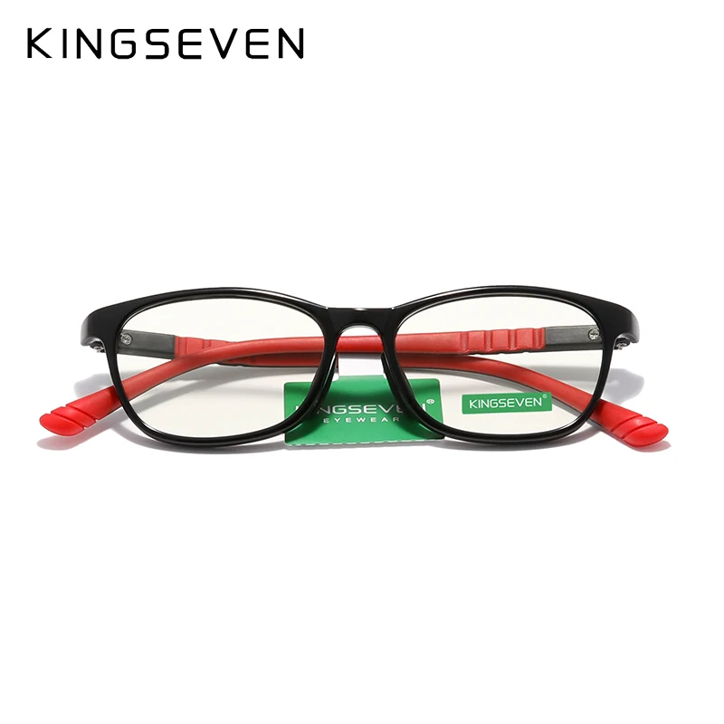 Kingseven แว่นตากันแสงสีฟ้า2023สำหรับเด็กแว่นตาไลท์สีฟ้าใสสำหรับเด็กผู้ชายเด็กผู้หญิงแว่นตาคอมพิวเตอร์