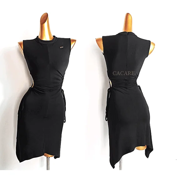 ラインダンス衣装新製品ラテンダンスドレス競技サンバラテンダンススーツショートドレスzymラテンアメリカンダンス1085