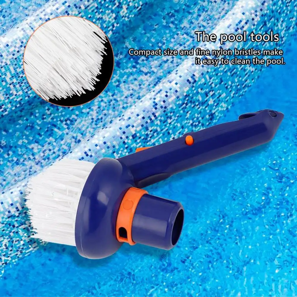 Nylon Bristle Swimming Pool Step Corner Cleaning Brush Scrubber Hot Tub Wash Tool high quality nylon bristle brush cleaning pool