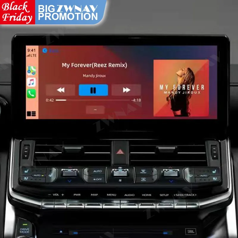 Android Multimedia Radio Receiver For Toyota Land Cruiser LC300 2021 Car Autoradio Audio Stereo GPS Navi Video Player Head Unit