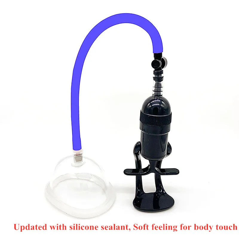 Manual Pump Enlarger Vagina Clitoris Sucker Nipple Stimulator Sucking Cup Vacuum Massager Sex Toys With Silicone Ring for Women