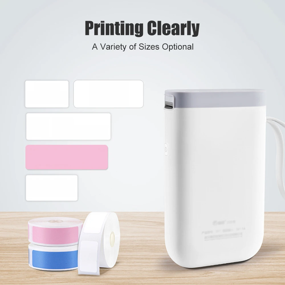 Niimbot Mini Label printer paper Printing Label Waterproof Anti-Oil Price Label Pure Color Scratch-Resistant Label Sticker Paper