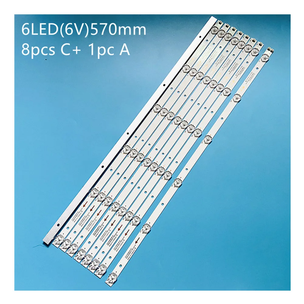 

LED Backlight 6 lamp for 55"TV 55DM1000 JS-D-JP55DM-061EC A C A62EC C61EC 55DM1000/300MA-1BIN/FHD ABIN