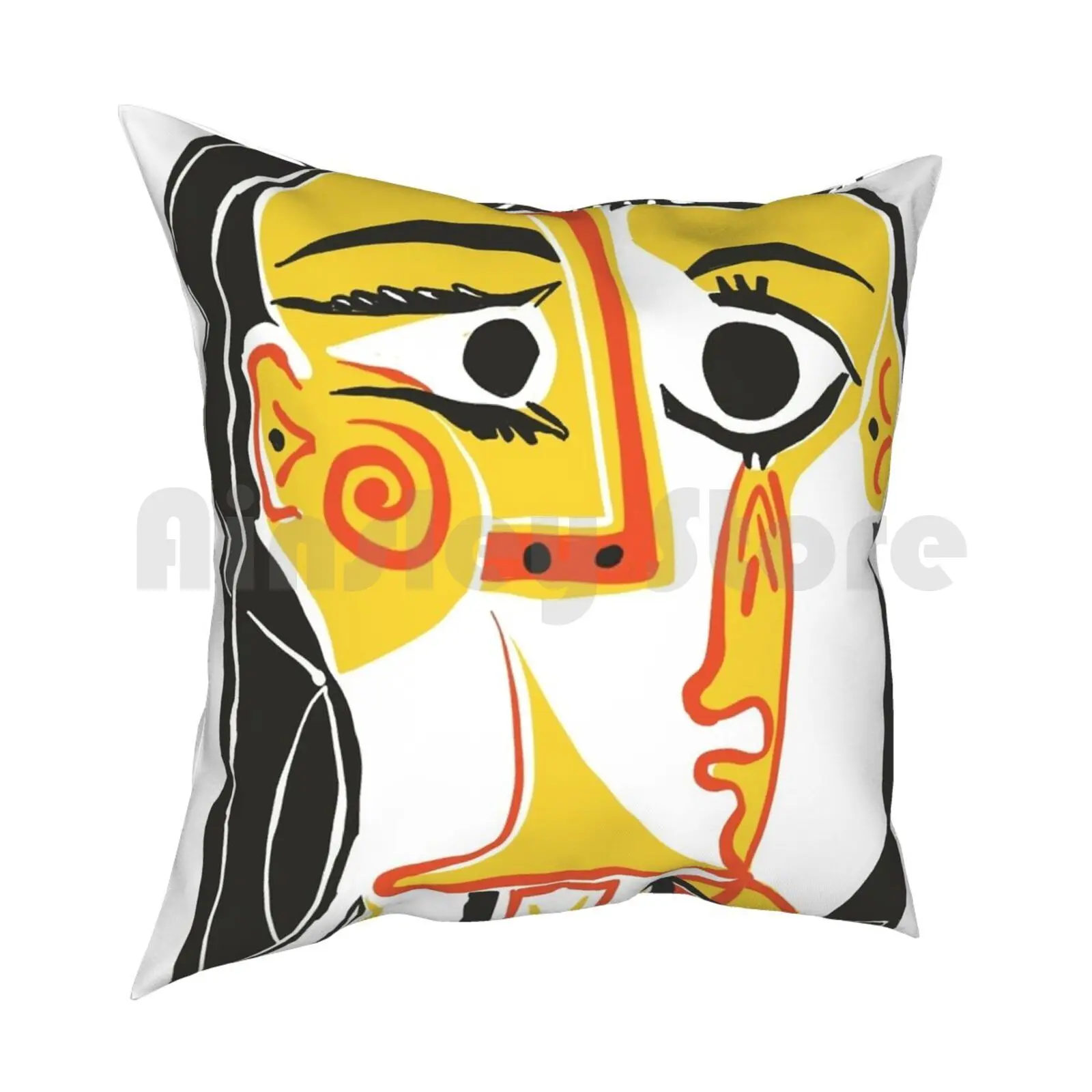 Picasso-Woman'S Head #2 Pillow Case Printed Home Soft Throw Pillow Digital Modern Art Abstract Art Minimal Art