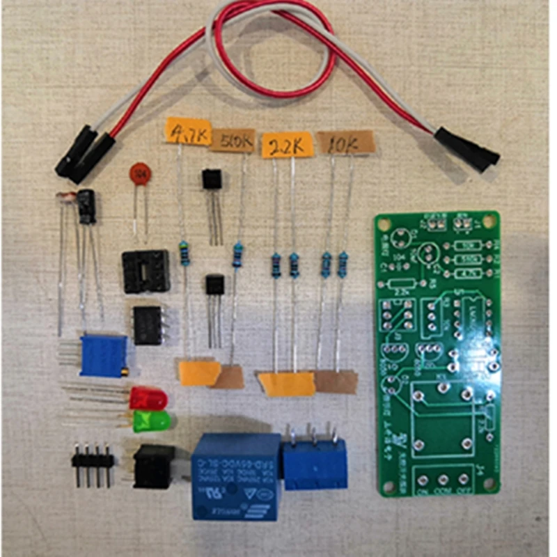 Light control switch module kit street lamp or stair lamp automatic control welding training Electronic DIY production