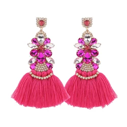New Bohemian Ethnic Long Tassel Drop Earrings Fashion Trend Drop Earring Statement Jewelry Accessories For Women Wholesale