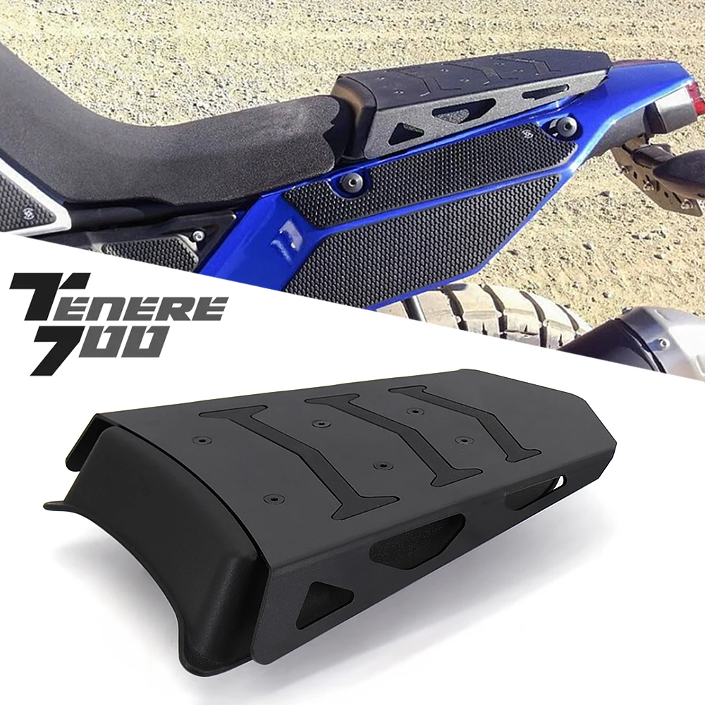 Funda negra para asiento de motocicleta, accesorio para Yamaha Tenere 700, 2019, 2020, 2021, Mono, nuevo