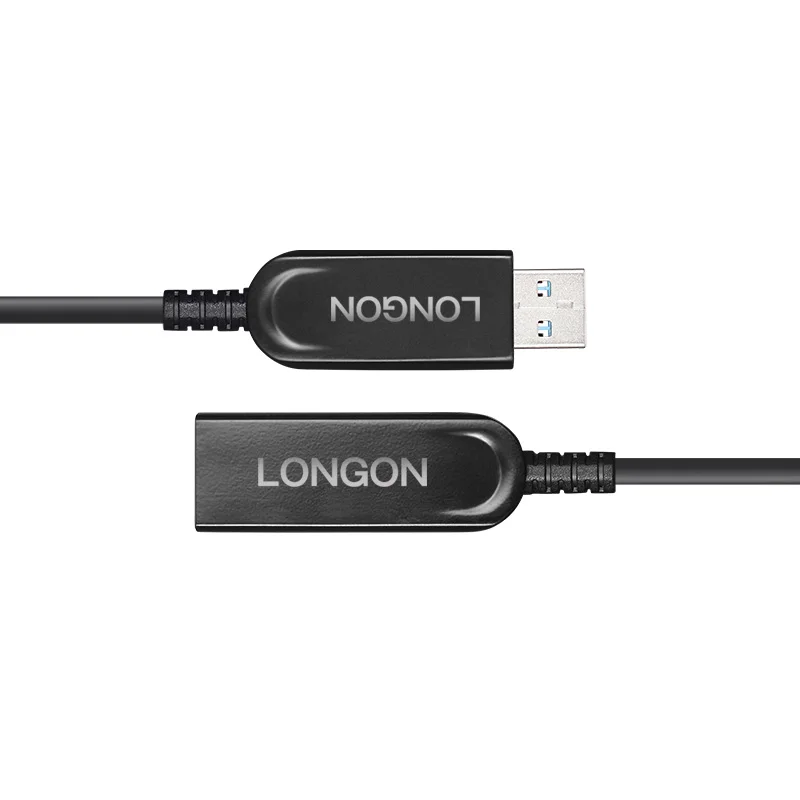 LONGON AOC USB 3,0 Männlich zu Weiblich Optische Faser Verlängerung Kabel 5Gbps 5m 10m 15m 50m Für USB KVM Verlängerung Remote Desktop USB