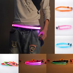 40-100CM LED Luminous Belt Nylon Buckle Horse Racing Riding Outdoor Running Jogging Skating Safety Warning Belt Horse Equipment