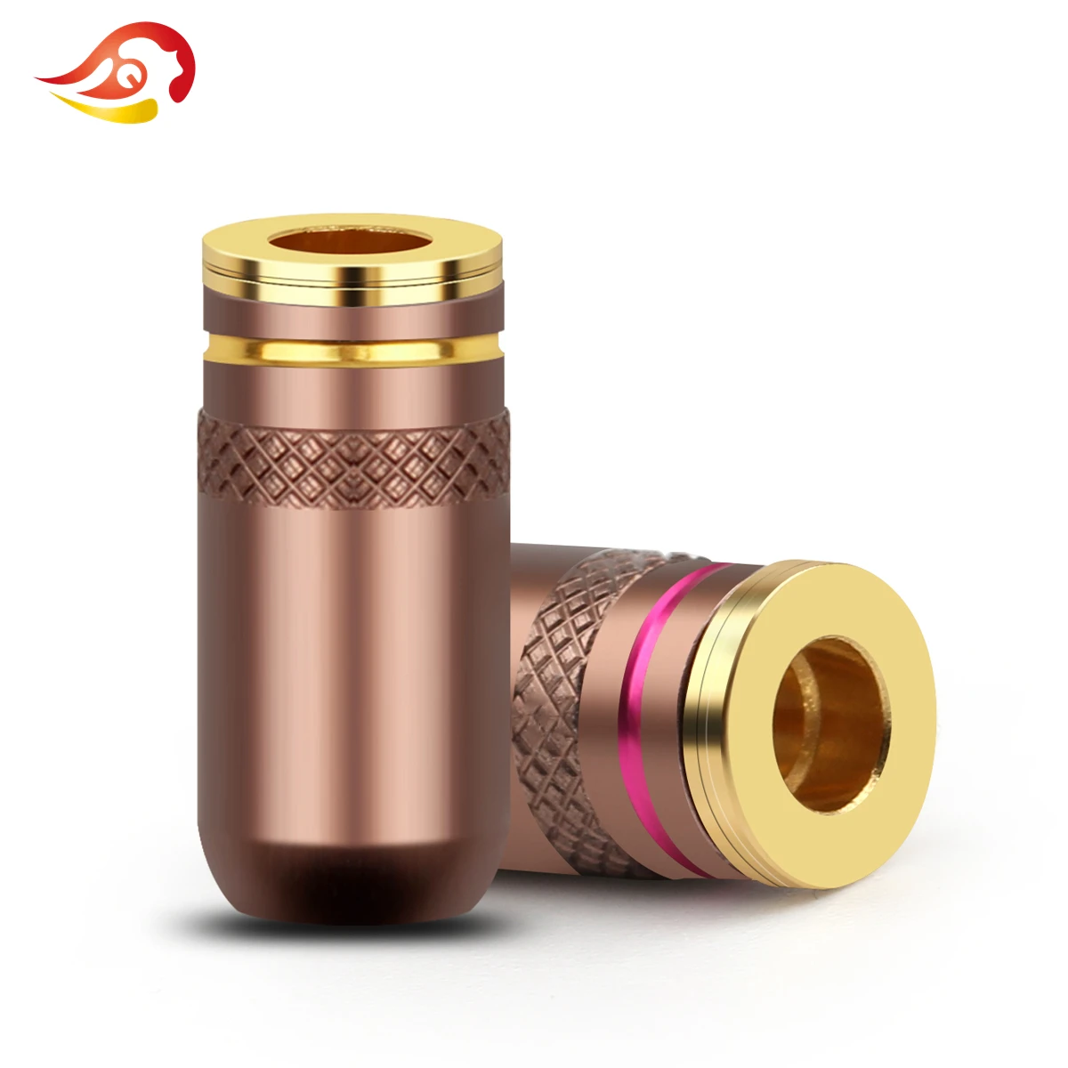 QYFANG Gold Plated Copper Earphone A2DC Female Pin Audio Jack Wire Connector Metal Adapter For CKS1100 LS400 E50 E70 Headphone