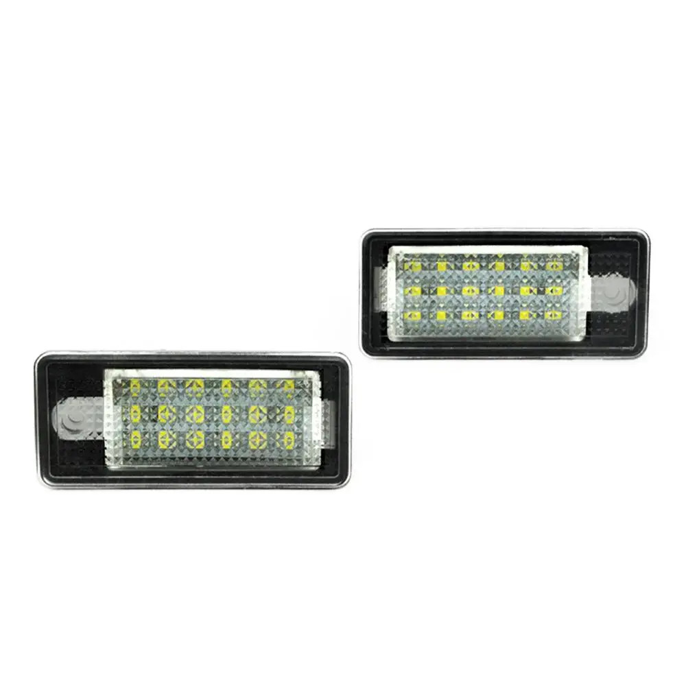 New 18 LED 6000K License Number Plate Light Lamp For Audi A3 S3 A4 S4 B6 B7 A6 S6 A8 Q7 NO Canbus Error