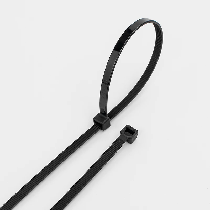 100 PCS Self-locking Plastic Nylon Tie  Black Fastening Strap Cable-Tie-Set Cable Zip Tie Fastening Ring Zip Wraps Strap Tie