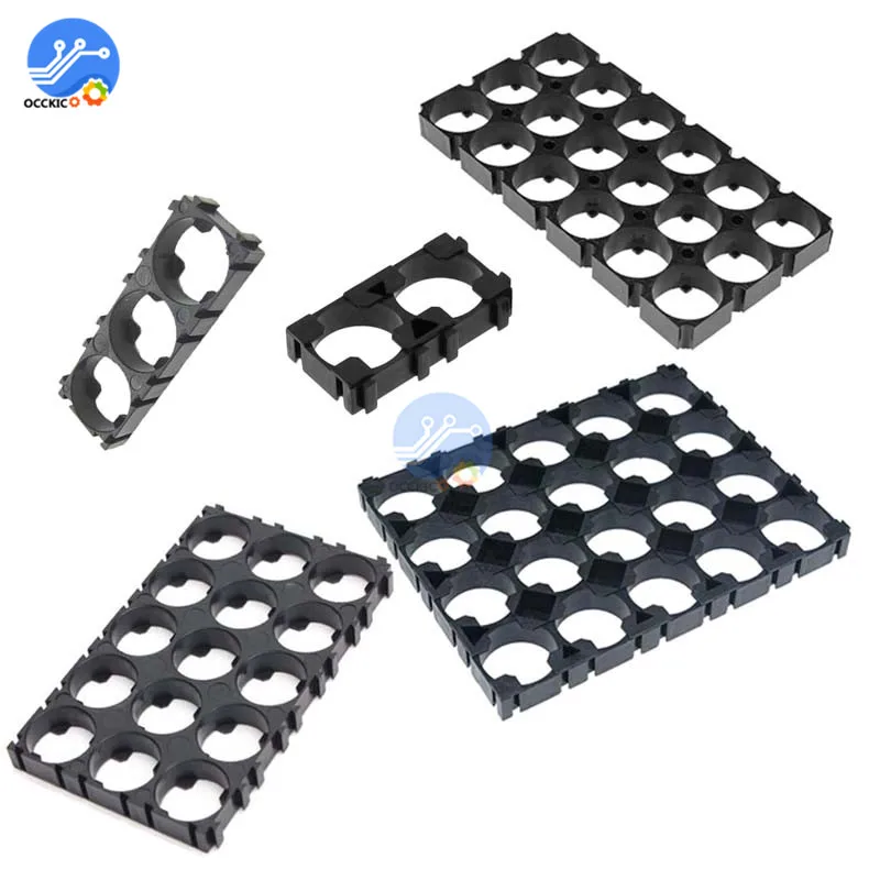 ABS 거치대 브래킷 셀 스페이서 열 쉘, 배터리 팩 충전용 리튬 배터리, 1x2, 1x3, 3x6, 3x5, 4x5, 18650, 10 개