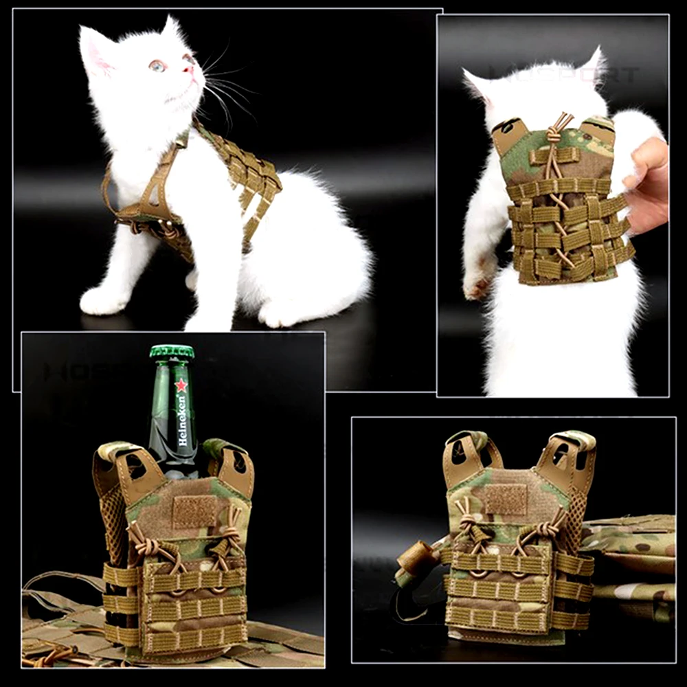 Chaleco táctico mini gato - Nailon MOLLE