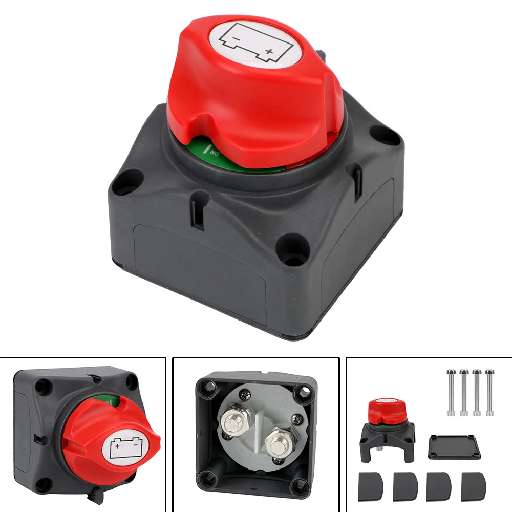 Car Accessories Battery Selector Isolator 12V-60V Disconnect Rotary Switch Cut For Car Auto RV Marine Boat 100A-300A