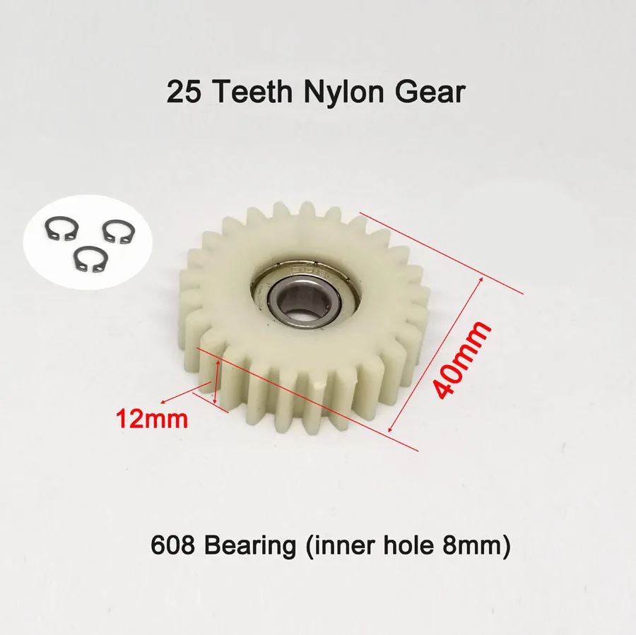 27T 28T 31T 36 Tooth Electric Car Nylon Gear for Electric Lithium Power Folding Car Motor Electric Bicycle