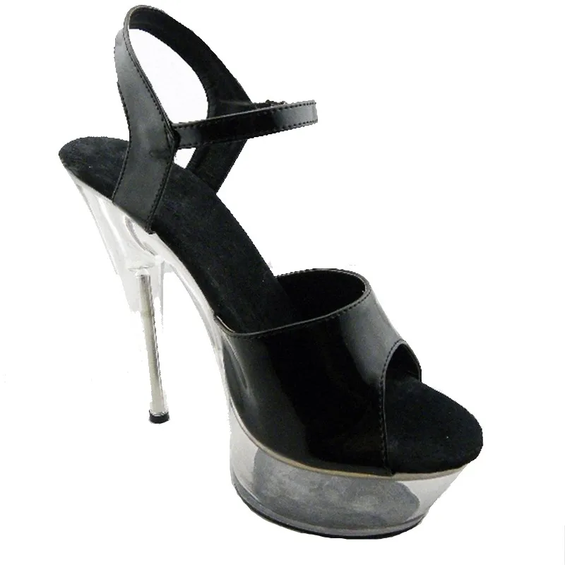 The same style 15cm high heel sandals, model T catwalk shoes, thick waterproof platform Dance Shoes