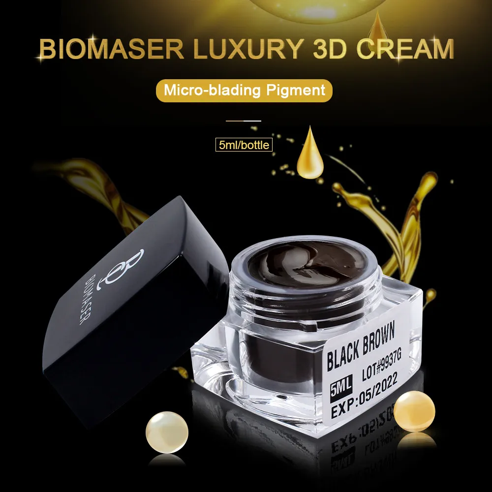 Biomaser Microblading Pigment For Eyebrow Lips Tattoo Ink Permanent Makeup Paint Brown Pigment Semi Tattoo Color Inks