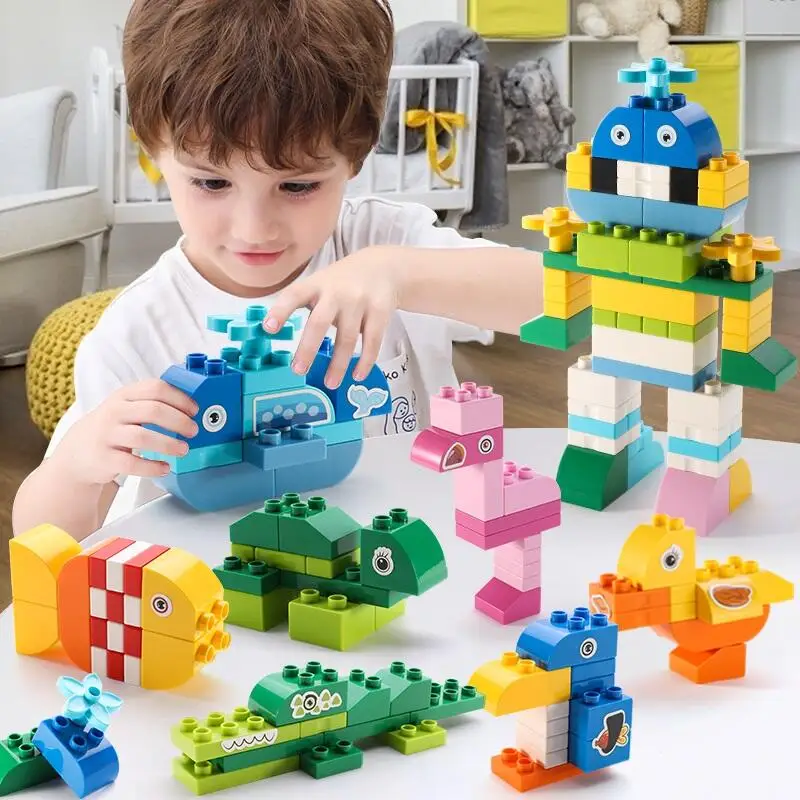 Big Size Building Blocks Plastic Assembly Accessories Building Bricks Construction Toys for Children