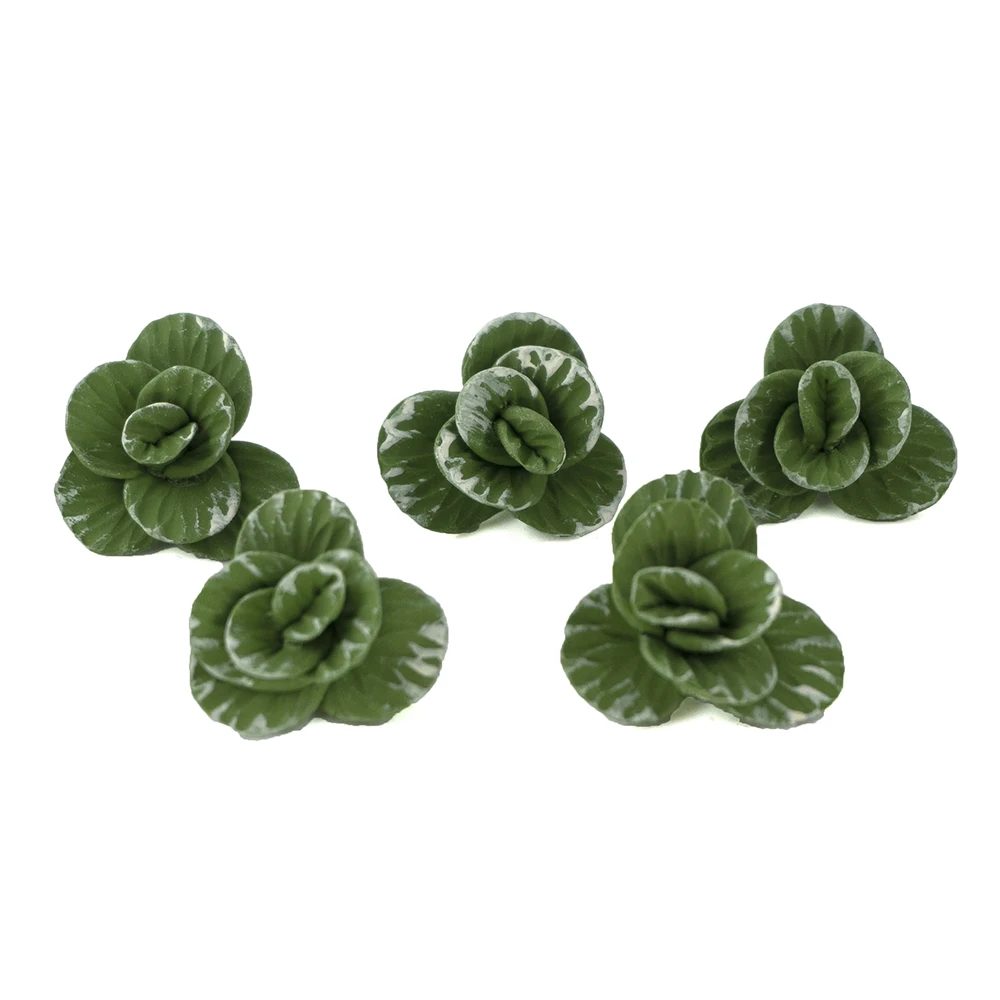 5Pcs 1/12 Dollhouse Miniature Accessories Mini Cabbage Pumpkin Simulation Vegetables Model Toy for Doll House Decoration